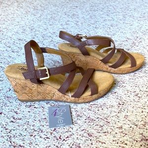 Bass Women’s leather wedge sandals